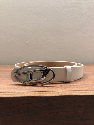 Cintura Diesel bianca 105x2.5cm