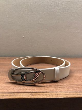 Cintura Diesel bianca 105x2.5cm