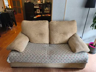 Sofá 3+2 plazas chenilla beige