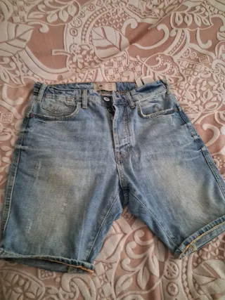 Bermudas vaqueras azules