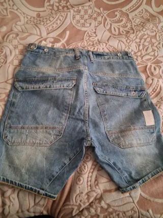 Bermudas vaqueras azules