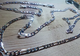 Set Mod.Figaro Collana e Bracciale Argento 925+Box