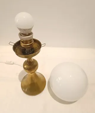 ANTIGUA LÁMPARA BRONCE ART DECO.