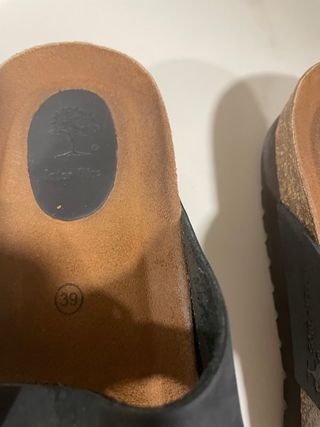 Chanclas Star Fit Piel Negra Talla 39