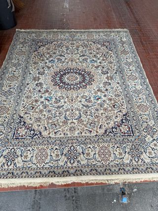 Tappeto Persiano Nain Lana e Seta