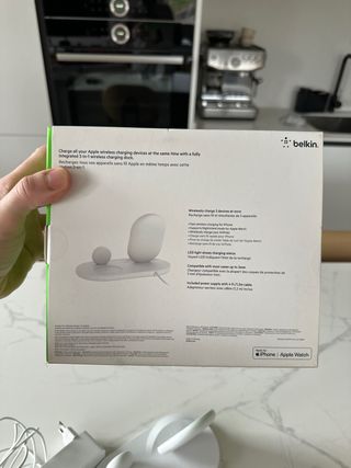 Cargador Belkin 3 en 1 iPhone, Watch, AirPods