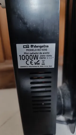 Radiador Orbegozo 1000W