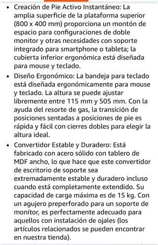 Elevador de escritorio blanco para trabajar de pie