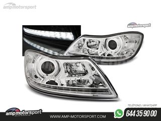 FAROS DELANTEROS LUZ DIURNA LED REAL DRL PARA SKODA OCTAVIA