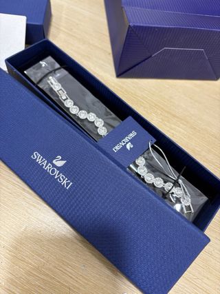 Pulsera Swarovski Cristales Plata