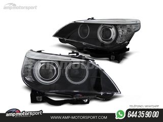 FAROS DELANTEROS XENON OJOS DE ANGEL CCFL PARA BMW SERIE 5 E60 / E61 / BERLINA / TOURING