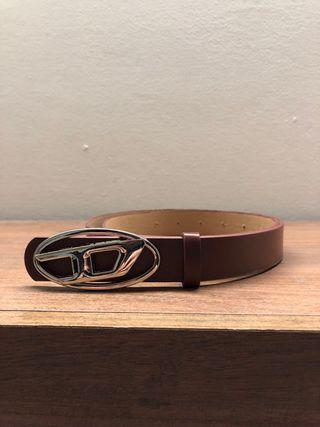 Cintura Diesel pelle fibbia logo