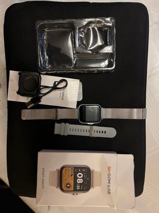 Reloj Amazfit correa plateada smartwatch