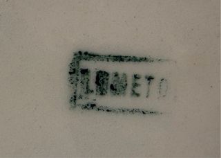 Caja joyero porcelana flores 3D oro