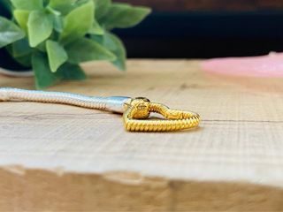 Pulsera Charms Cierre Corazón 17 cm - Plata