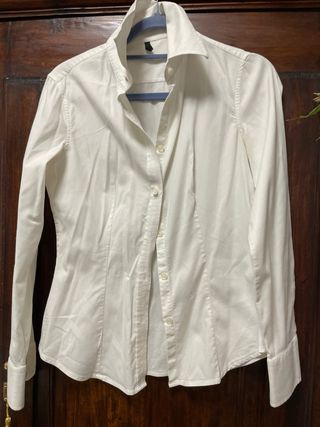 Camicia donna Benetton bianca