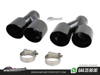 DIFUSOR TRASERO PARA BMW SERIE 3 G20 G21 + COLAS DOBLES NEGRAS