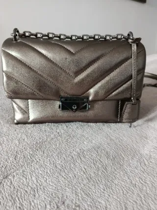 Bolso Michael Kors Plata Oscuro Original