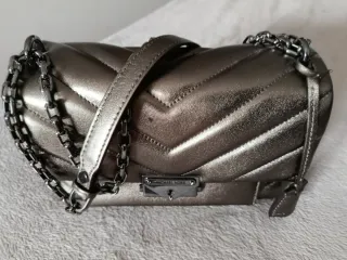 Bolso Michael Kors Plata Oscuro Original