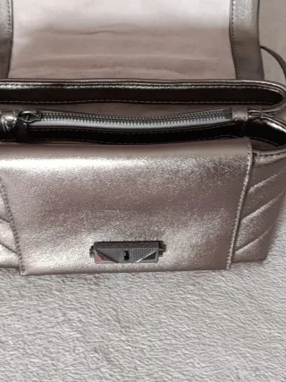 Bolso Michael Kors Plata Oscuro Original
