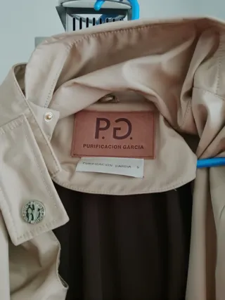 Gabardina Purificación García Beige Talla Única