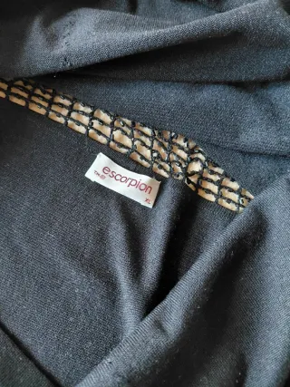 Top fiesta negro con detalles