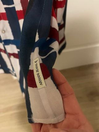 Camisa Armani Jeans Multicolor Talla M