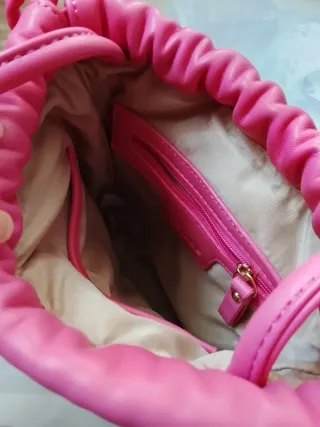 Bellissima Borsa tracolla finta pelle Rosa - Miria