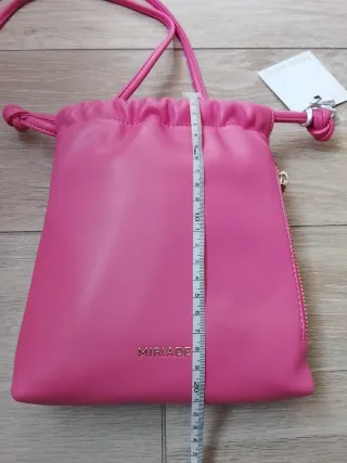 Bellissima Borsa tracolla finta pelle Rosa - Miria