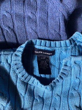 Lote 3 jerseys azul 3 años niño