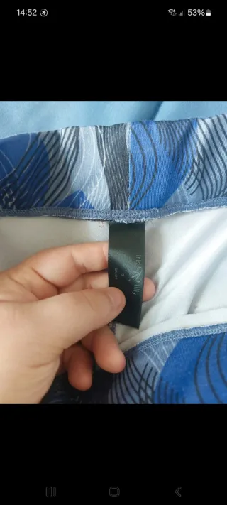 2 Leggings Fitness Blu e Viola