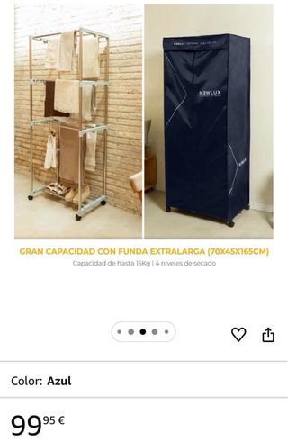 Secadora Ropa Eléctrica Portátil Newlux