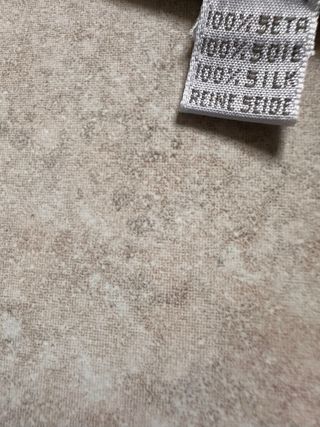 Foulard Chanel in seta blu e oro