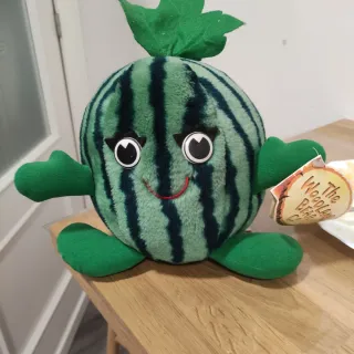 Peluche vintage de frutas y verduras