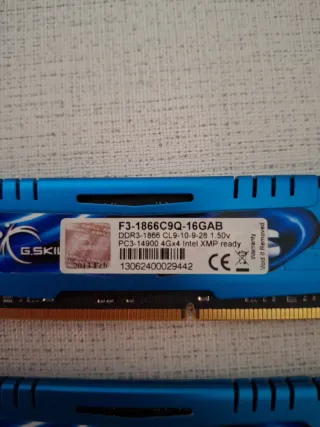 2x G.Skill Ares Memoria RAM DDR3. 4 gb (8gb total)