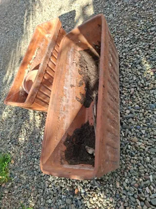 Jardineras y maceta de cerámica