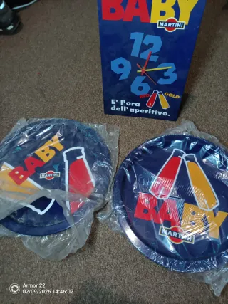 3_Set Martini Baby: Orologio e 2 Vassoi