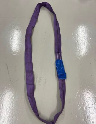 Tres eslingas redonda morada 1000 kg