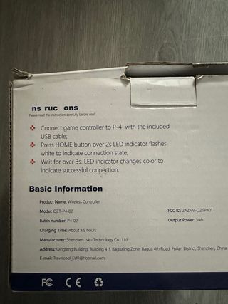 2 Mandos PS4/PC Negro y Blanco 104848