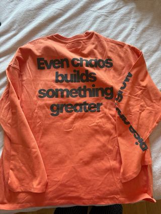 Remera Pull&Bear Talle S Naranja