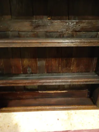 Platero antiguo madera S.XIX alacena estanteria
