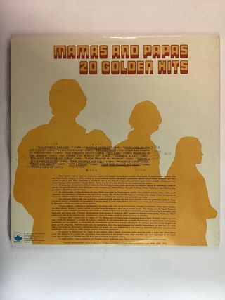 Mamas and Papas 20 Golden Hits LP
