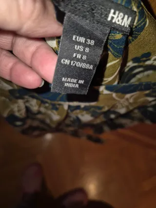 Blusa H&M Mujer Talla L Estampado Floral