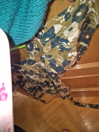 Blusa H&M Mujer Talla L Estampado Floral