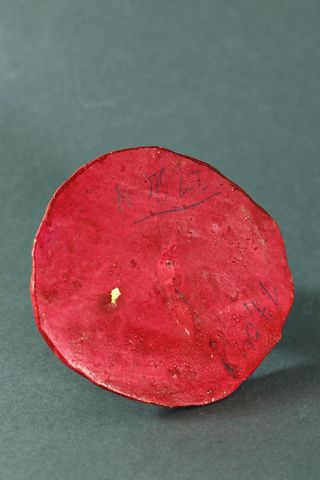 CAMPESINA COCINANDO, PARA BELÉN, EN BARRO. 8,5 CM.