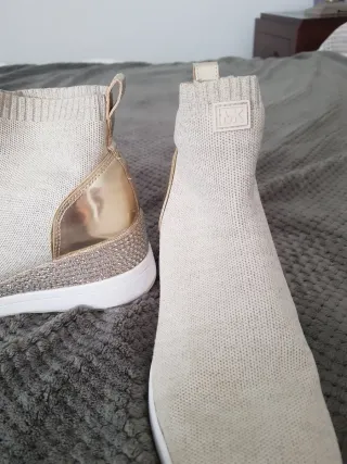 Botas Michael Kors Doradas y Plateadas