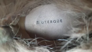 Botines Uterqüe Piel y Pelo Beige