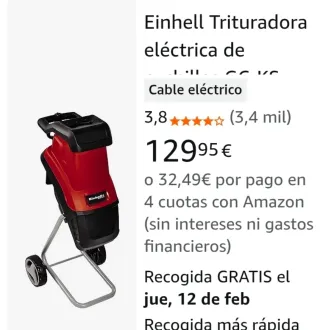 Trituradora eléctrica Einhell