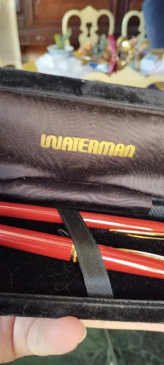 Waterman modelo CF - Pluma y boli Oro 18k