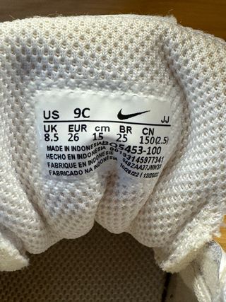 Zapatillas Nike Blancas Velcro Niños